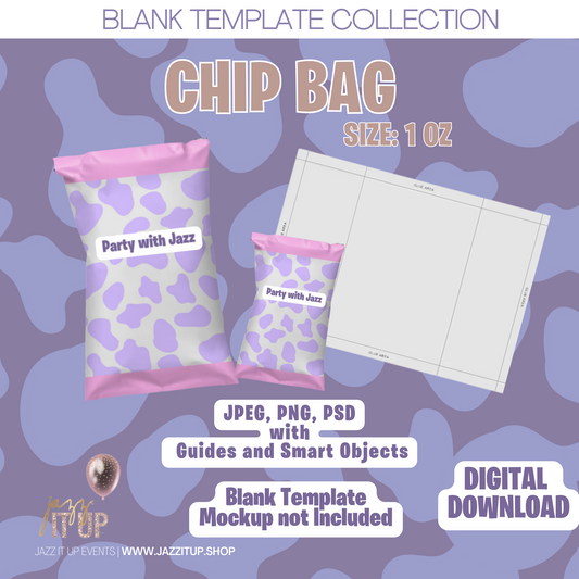 Chip Bag Blank Template